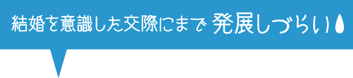 日常生活の中で出会いの機会が少ない